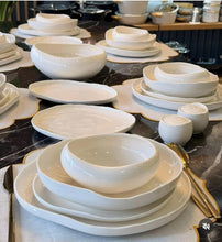 27Pc Elegant European Porcelain Dinner set shown from another angle (Porcelain)