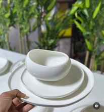 27Pc Elegant European Porcelain Dinner set shown from another angle (Porcelain)
