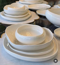 27Pc Elegant European Porcelain Dinner set shown from another angle (Porcelain)