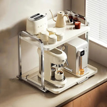 Pull-Out 2 Layer Multifunctional Rack shown from another angle (Kitchen Storage & Organisation)
