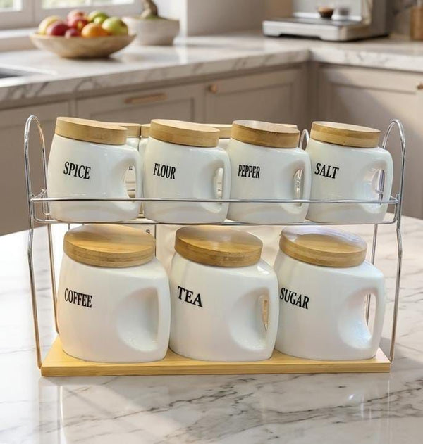 Luxury 8pc -Piece Canister Set — Kitchen Storage & Organisation, Arvani Home Essentials