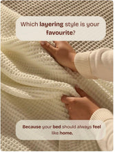 Waffle Bed Coverlet Set with pillow cases shown from another angle (Pink, Burnt Orange, White, Grey & Green)