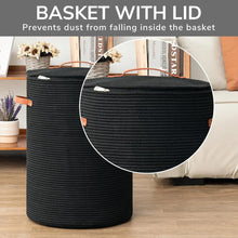Woven decorative basket with lid — Kitchen Storage & Organisation, Arvani Home Essentials