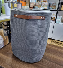 Woven decorative basket with lid shown from another angle (Kitchen Storage & Organisation)