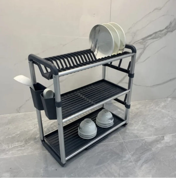 3 tier Aluminium dishrack — Aluminium, Arvani Home Essentials