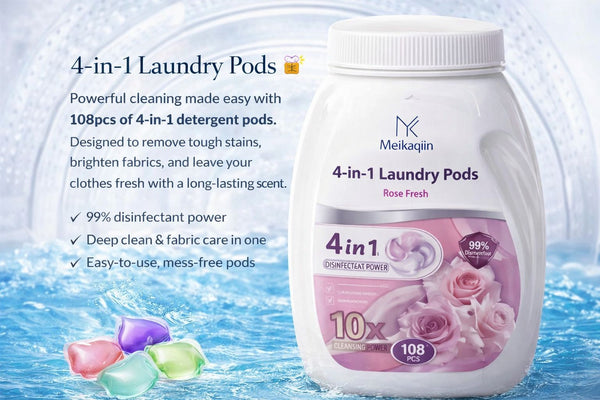 4-in-1 Laundry Pods — Bathroom & Laundry Storage, Arvani Home Essentials