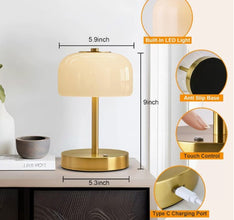 Luxury cordless LED Lamp shown from another angle (Lighting)