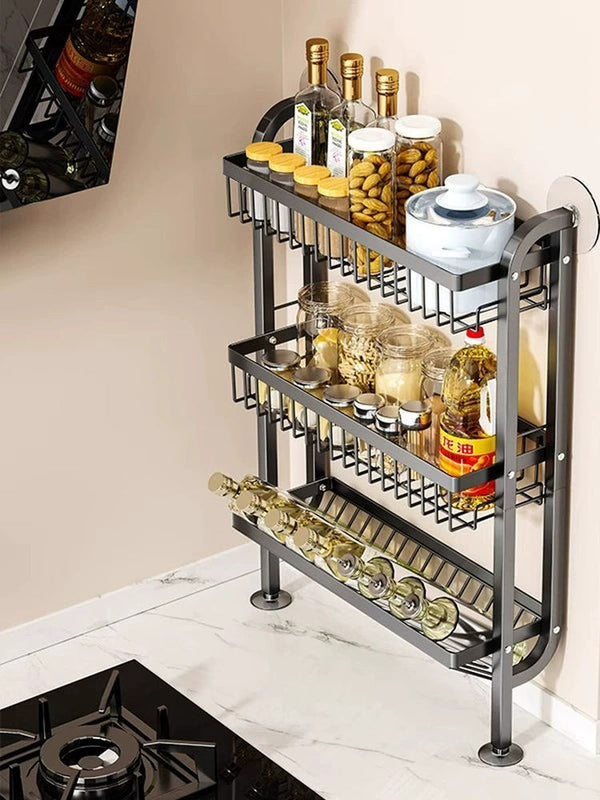 3-Tier Wall-Mounted Kitchen Storage Rack — Kitchen Storage & Organisation, Arvani Home Essentials