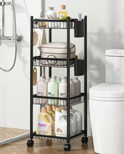 4-Tier Multifunctional Storage Rack shown from another angle (Kitchen Storage & Organisation)