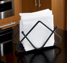 Premium Tabletop Decorative Metal Tissue / Napkin Holder shown from another angle (Dinnerware)