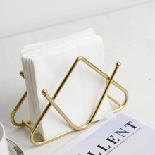 Premium Tabletop Decorative Metal Tissue / Napkin Holder shown from another angle (Dinnerware)
