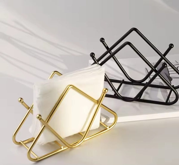 Premium Tabletop Decorative Metal Tissue / Napkin Holder — Dinnerware, Arvani Home Essentials