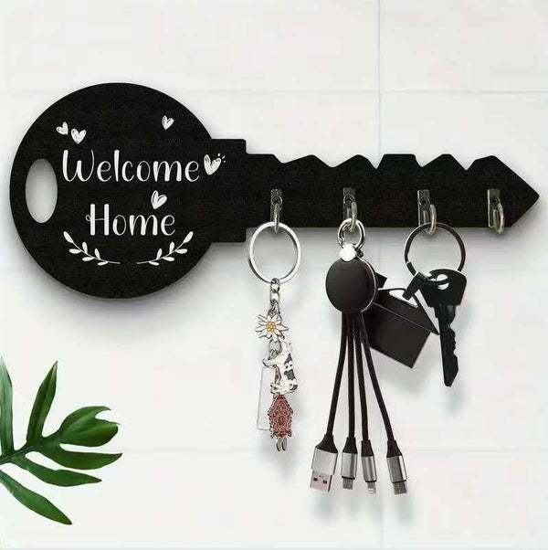 Wall mounted decorative wooden key organizer — Wooden, Arvani Home Essentials