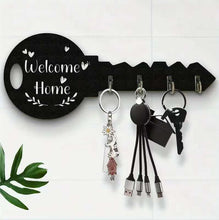 Wall mounted decorative wooden key organizer — Wooden, Arvani Home Essentials