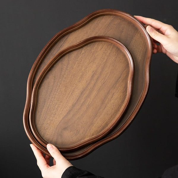 2PC Wooden Decorative Serving Tray Set — Wood, Arvani Home Essentials