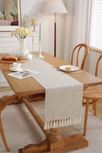 Modern dining table runner shown from another angle (Dinnerware)