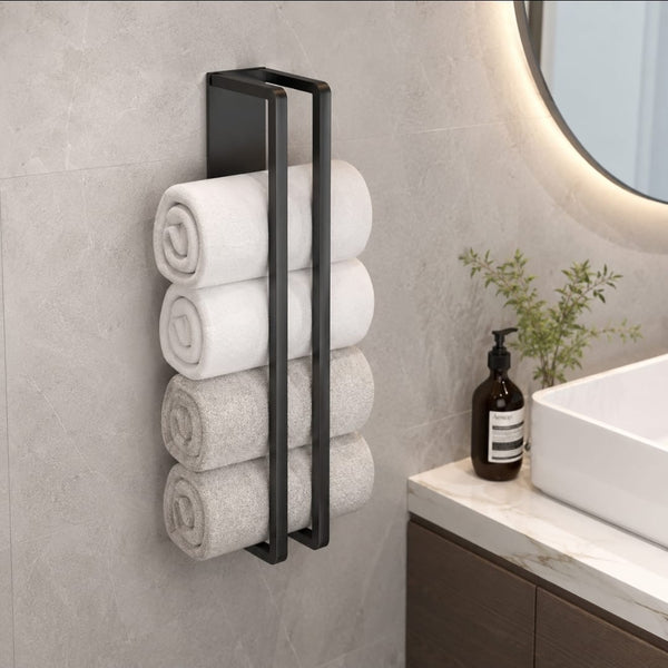 Wall-Mounted Towel Storage Rack — Bathroom & Laundry Storage, Arvani Home Essentials