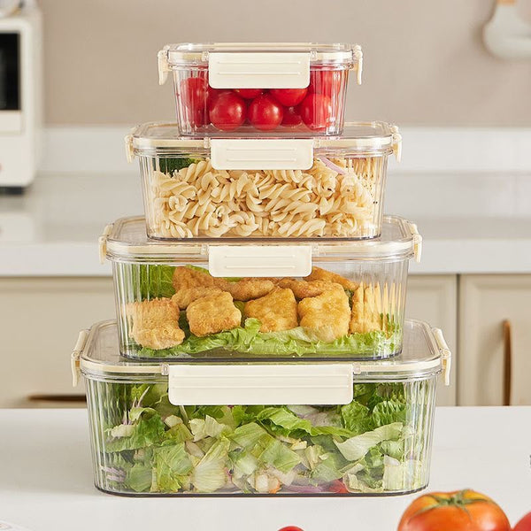 4pcs Food Storage / Fridge containers — PET, Arvani Home Essentials