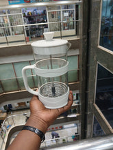 1000ml French Press Coffee Maker shown from another angle (Heat-Resistant Glass & Stainless Steel)