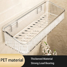 Acrylic wall mounted bathroom organizer shown from another angle (Premium acrylic)