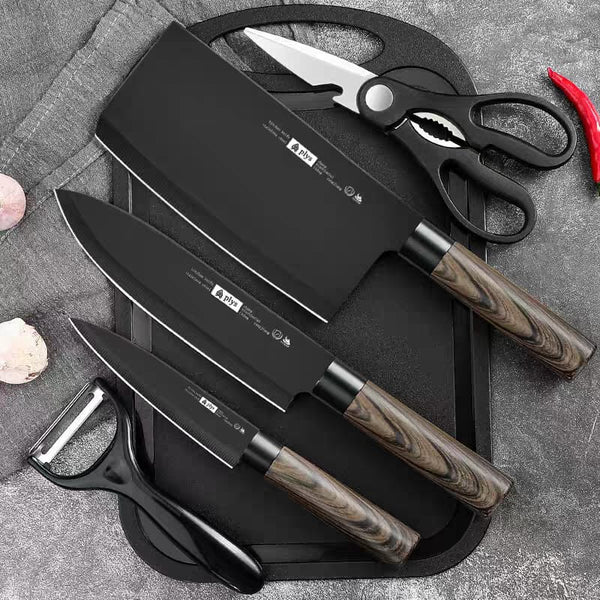 7PC Kitchen Knife Set — Stainless Steel Blades, Arvani Home Essentials