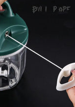 1000ml Manual Vegetable Chopper & Garlic Cutter shown from another angle (BPA-Free PS Plastic)