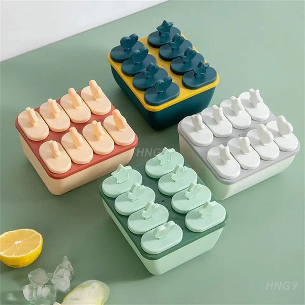 6-Hole Silicone Popsicle Ice Cream Maker