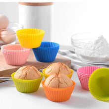 12PC Reusable Silicone Baking Inserts shown from another angle (Food-Grade Silicone)