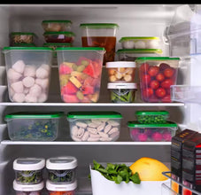 17PC Food Storage Containers with Lids shown from another angle (Food-grade plastic)