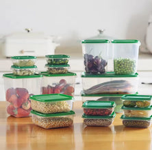 17PC Food Storage Containers with Lids shown from another angle (Food-grade plastic)