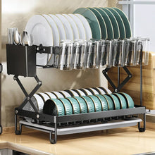 Modern 2-Tier Kitchen Dish Drying Rack — Metal, Arvani Home Essentials