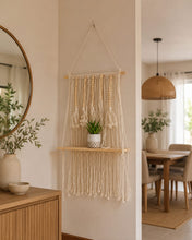 Nordic storage rack style plant hanging shelf shown from another angle (Furniture)
