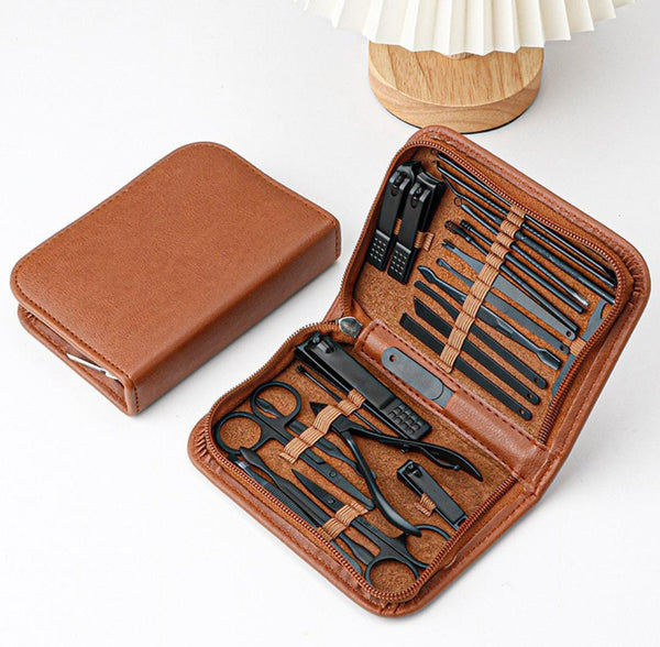 26PC Grooming Manicure & Nail Care Set — Premium Stainless Steel, Arvani Home Essentials