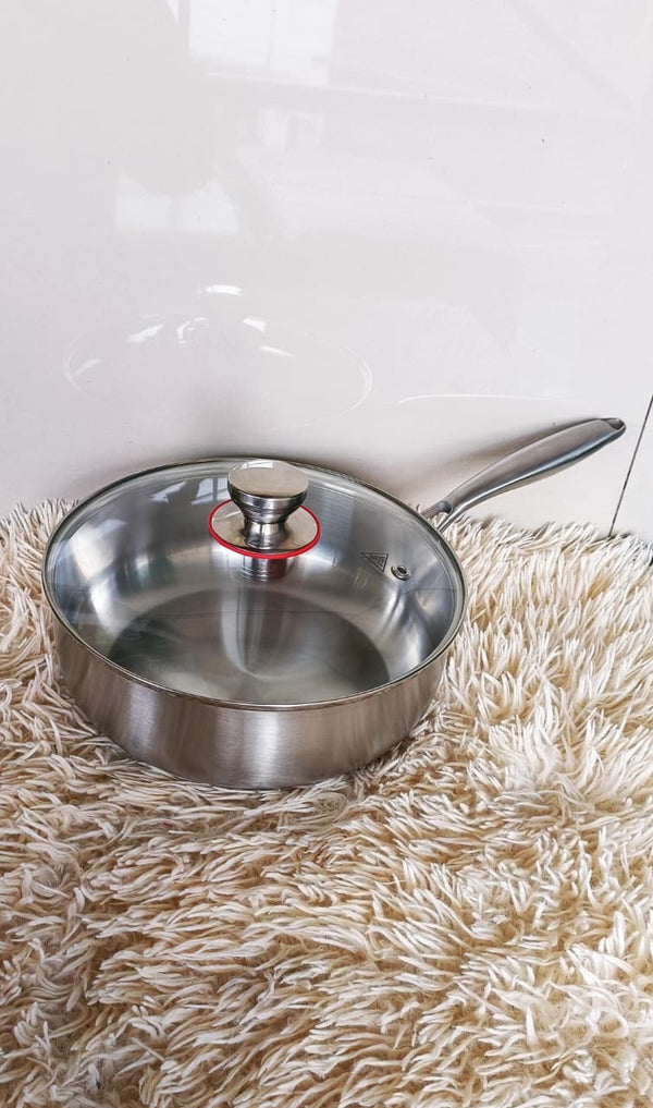 Premium Stainless Steel Cookware with Lid — Stainless Steel, Arvani Home Essentials