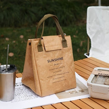 Sunshine Thermal Insulated Lunch Bag shown from another angle (Green, Grey)