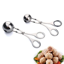 Stainless Steel Meatball Maker Tool shown from another angle (Stainless Steel)