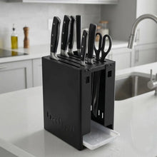 Multifunctional Kitchen Knife Block Organizer shown from another angle (High-quality durable plastic)