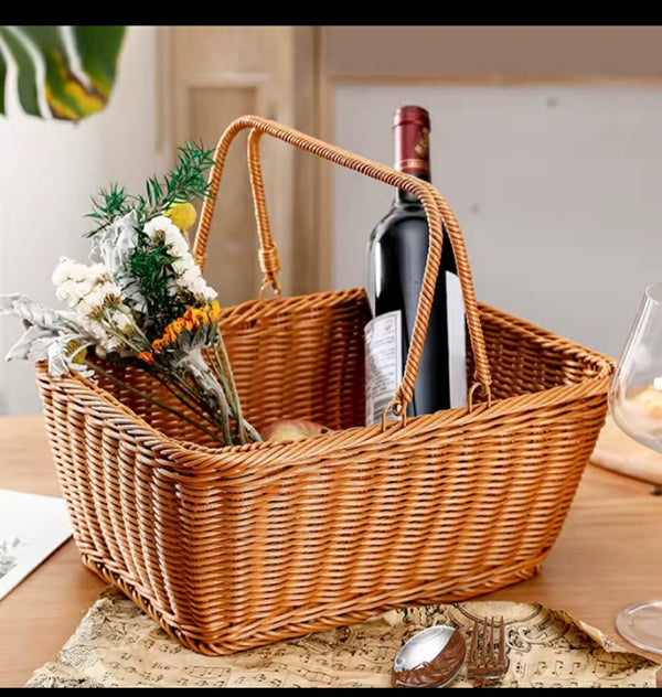 Rattan Picnic Outdoor & Shopping Basket