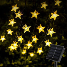 Solar Powered Outdoor Christmas Star Fairy Lights – view 2