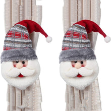 Santa, Snowman & Reindeer Christmas Curtain Tiebacks – view 7