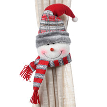 Santa, Snowman & Reindeer Christmas Curtain Tiebacks – view 3