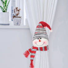 Santa, Snowman & Reindeer Christmas Curtain Tiebacks – view 2