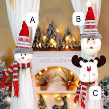 Santa, Snowman & Reindeer Christmas Curtain Tiebacks – view 6