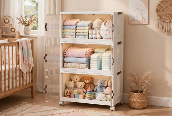 3-Layer Foldable Storage Cabinet