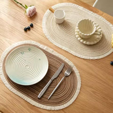 Oval Washable Non-Slip Table Mats
