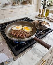Titanium 18/10 Stainless Steel Pan with Glass Lid – view 2