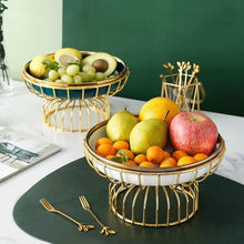 European-Style Ceramic Fruit Plate – Elegant Decorative Serving Dish