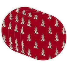 6-Piece White Christmas Tree Round Placemats – view 6