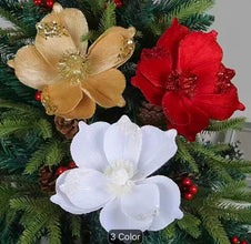3-Layer Gold Glitter Christmas Flower – view 3