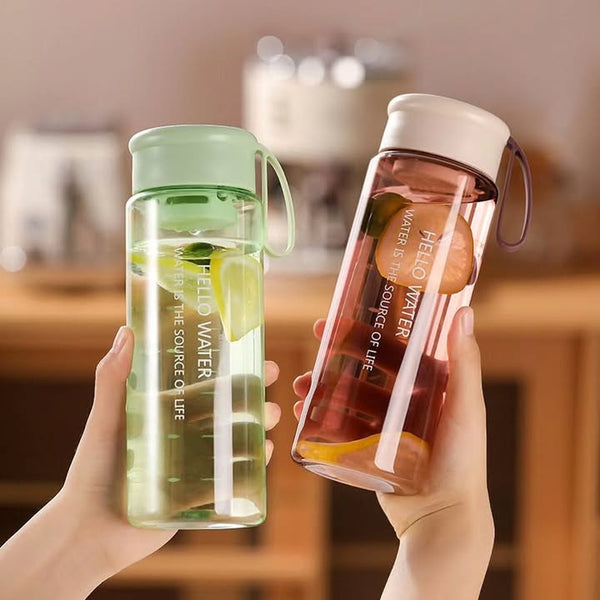 600ml Stylish Portable Sports Water Bottle with Strainer